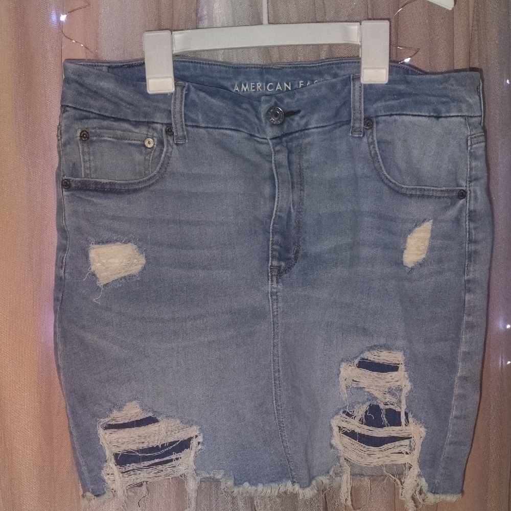 NEW American Eagle Outfitters Light Blue Denim Skirt